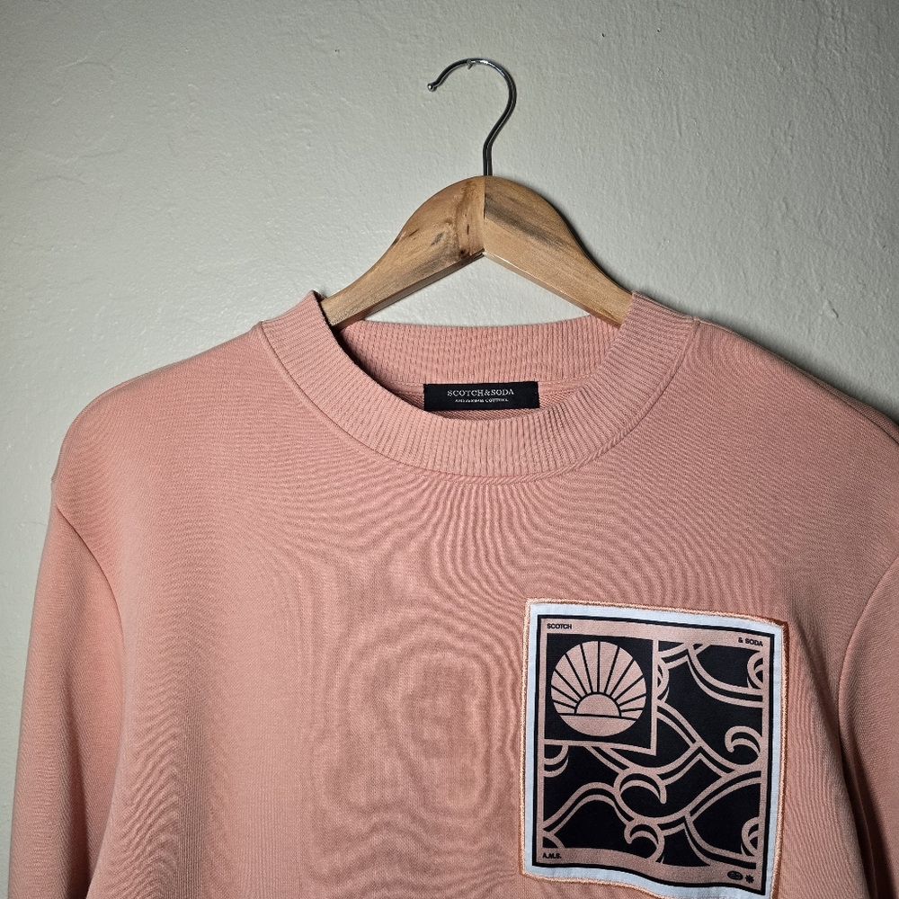 SCOTCH & SODA Artwork Graphic Sweatshirt - 4230-Pink Horizon